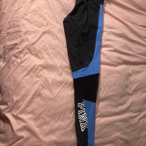 PINK Victoria's Secret Leggings - Black and Blue - Picture 3 of 4
